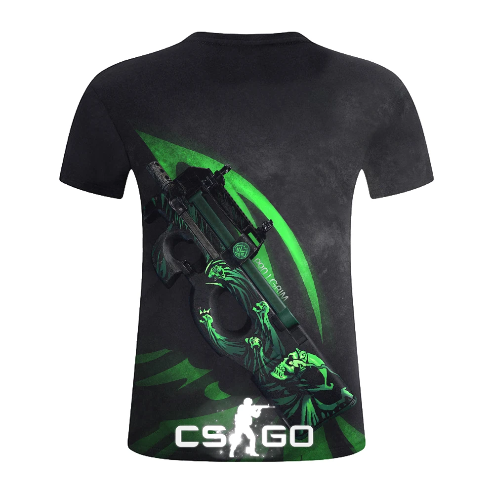 CS GO футболка для геймеров,, горячая Распродажа, счетчик Страйк, глобальная атака, CSGO, Мужская футболка, высшее качество, брендовая одежда, забавная 3D футболка