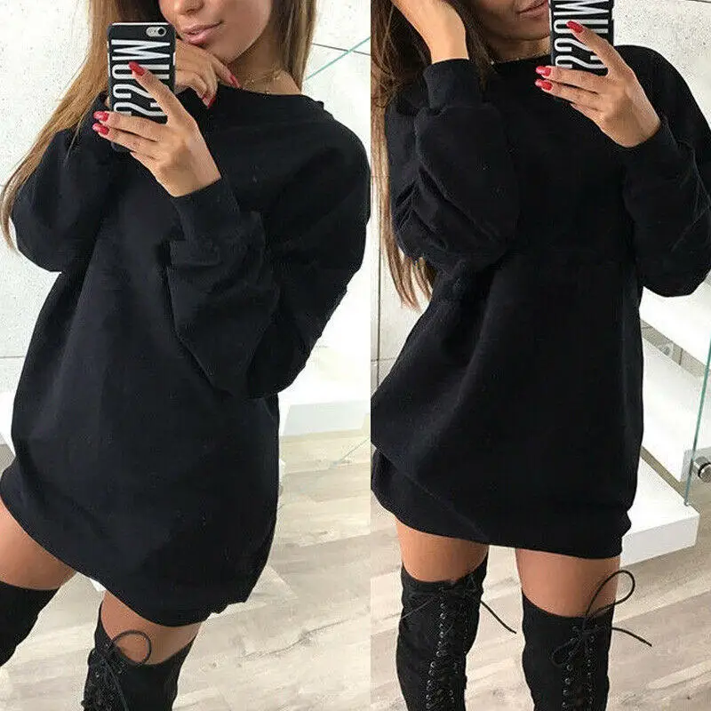 Женская толстовка с капюшоном зимний длинный пуловер оверсайз 2020|Джемперы| |