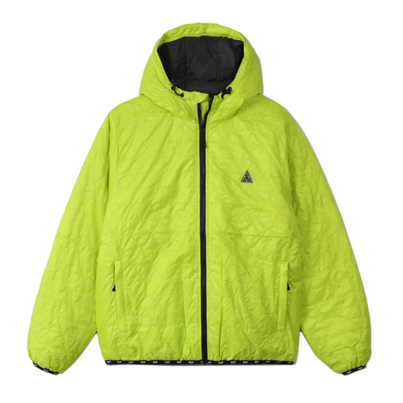 Men's Skate Street Lemon Light Weight Oversize Quilted Zip Winter Jacket
