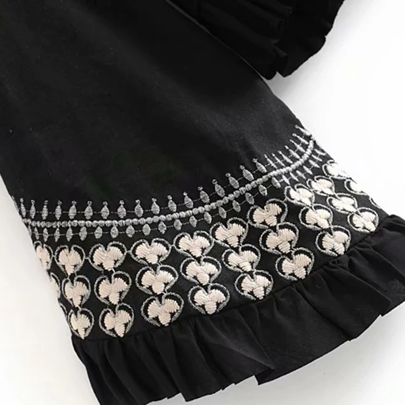 Женские 2019 мода длинный в этническом стиле рукав фонарик верхняя одежда