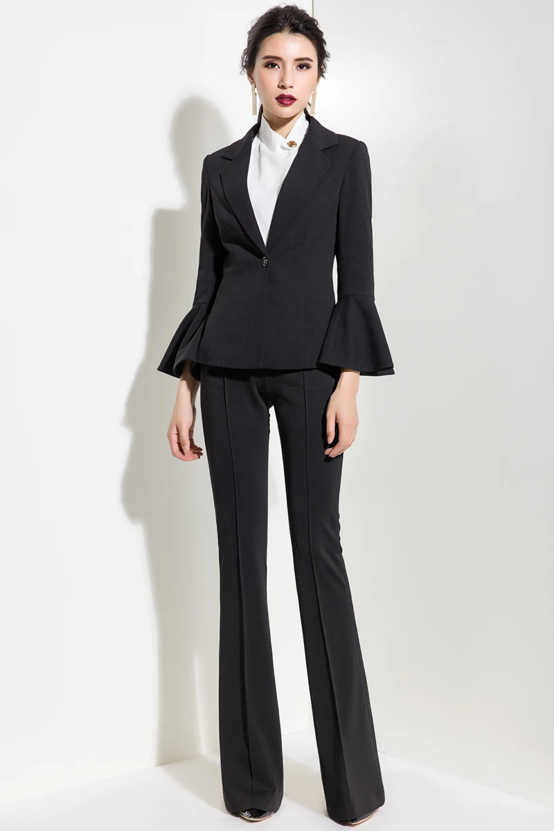 Весна-Осень 2020 новые брюки с высокой талией и микро-колокольчиком осенние