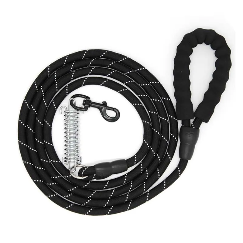 

1.5Nylon Dog Leash Reflective Pet Dog Lead Heavy Duty Traction Rope P Chain Dog Training Leashes