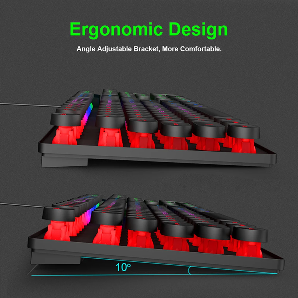 Механическая Проводная клавиатура IMICE AN 800 с RGB подсветкой 19 кнопок|Клавиатуры| |