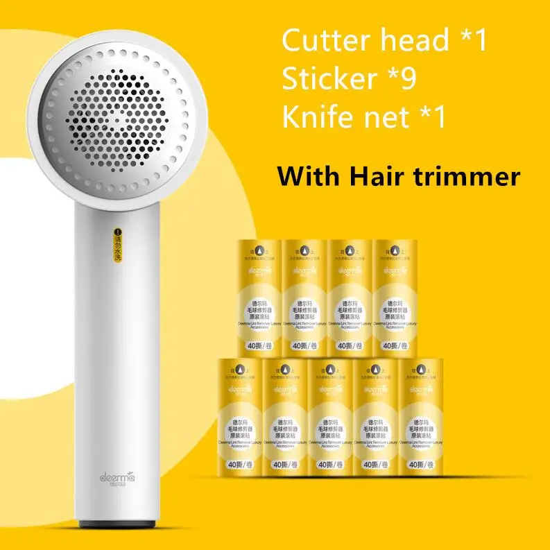 

Youpin Deerma Portable Lint Remover Hair Ball Trimmer Sweater Remover 7000r/min Motor Trimmer Concealed sticky Hair Tube
