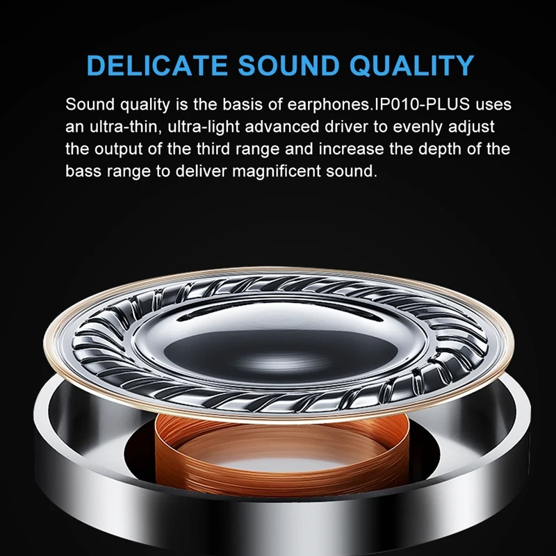 IP010 PLUS беспроводной зарядный чехол TWS Bluetooth наушники глубокий бас Спортивные