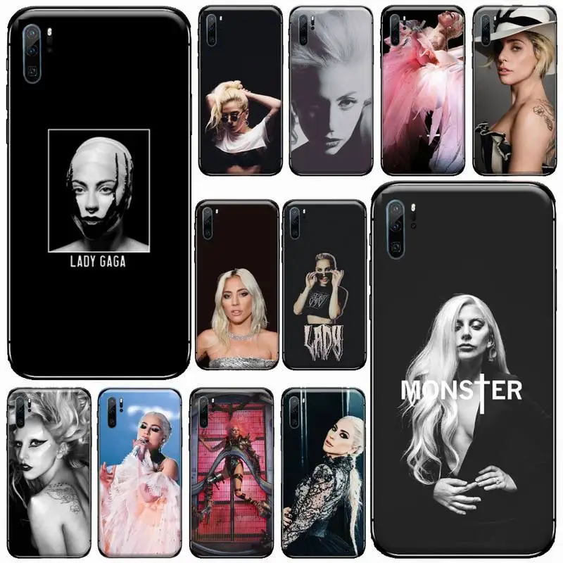 

Lady Gaga sexy girl women star Phone Case For Huawei honor Mate P 9 10 20 30 40 Pro 10i 7 8 a x Lite nova 5t Soft silicone funda