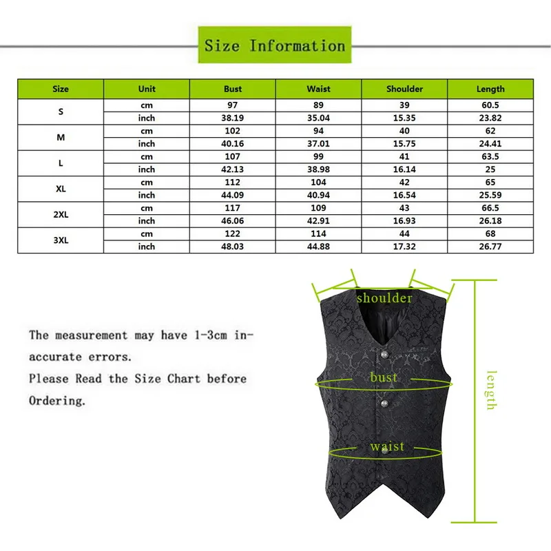 

Nice Vintage Luxuray Floral Print Vest Men Wedding Business Formal Blazers Vest Retro Cosplay Costume Medieval Waistcoat Party