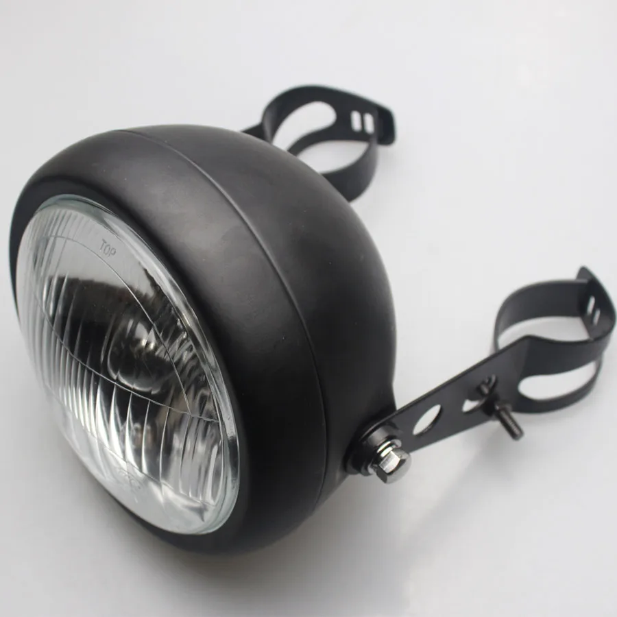 Motorcycle 35W Front Headlight Head Lamp Metal Bracket Kits For CG125 GN125 Harley Cafe Racer Honda Universal |