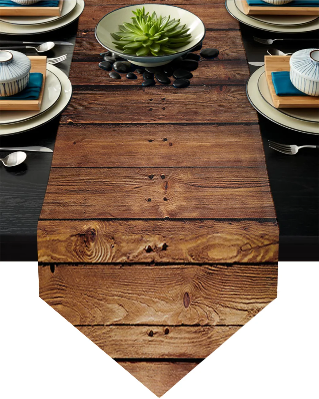 

Коричневые доски в стиле ретро, скатерть под дерево, скатерть, коврик для стола, домашний текстиль, товары для украшения свадебной вечеринки