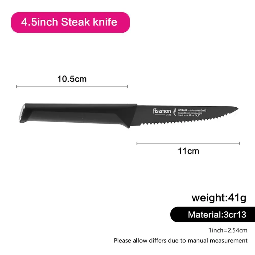 Model 2445 Fissman Golfada серия Janpanese 3Cr13 Стальные Кухонные ножи Santoku нож для стейка шеф-повара - Цвет: Model 2445