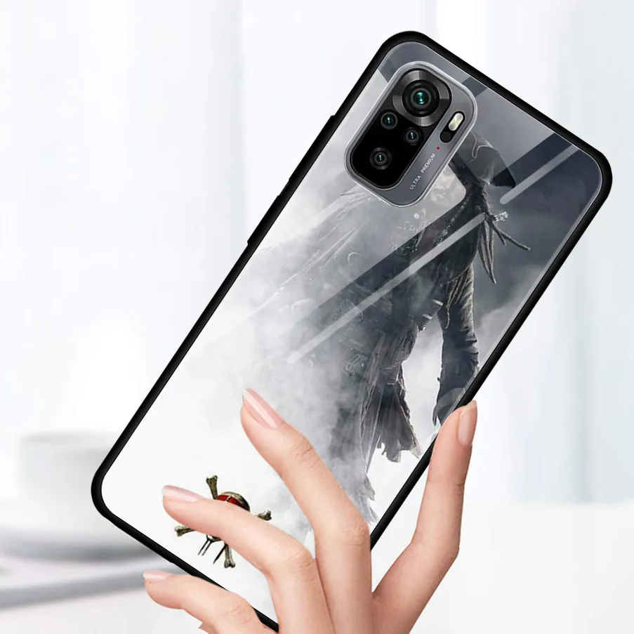 Чехол для Xiaomi Redmi Note 10 10S 9 9T 9S 8T 8 9A 9C 8A 7 Pro Max закаленное стекло с изображением