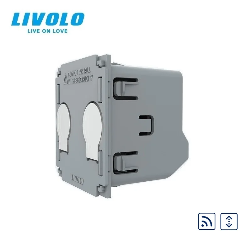 

Livolo EU Standard, Without Glass Panel, The Base Of Touch House Home Led Remote Curtains Switch, AC 220~250V, VL-C702WR