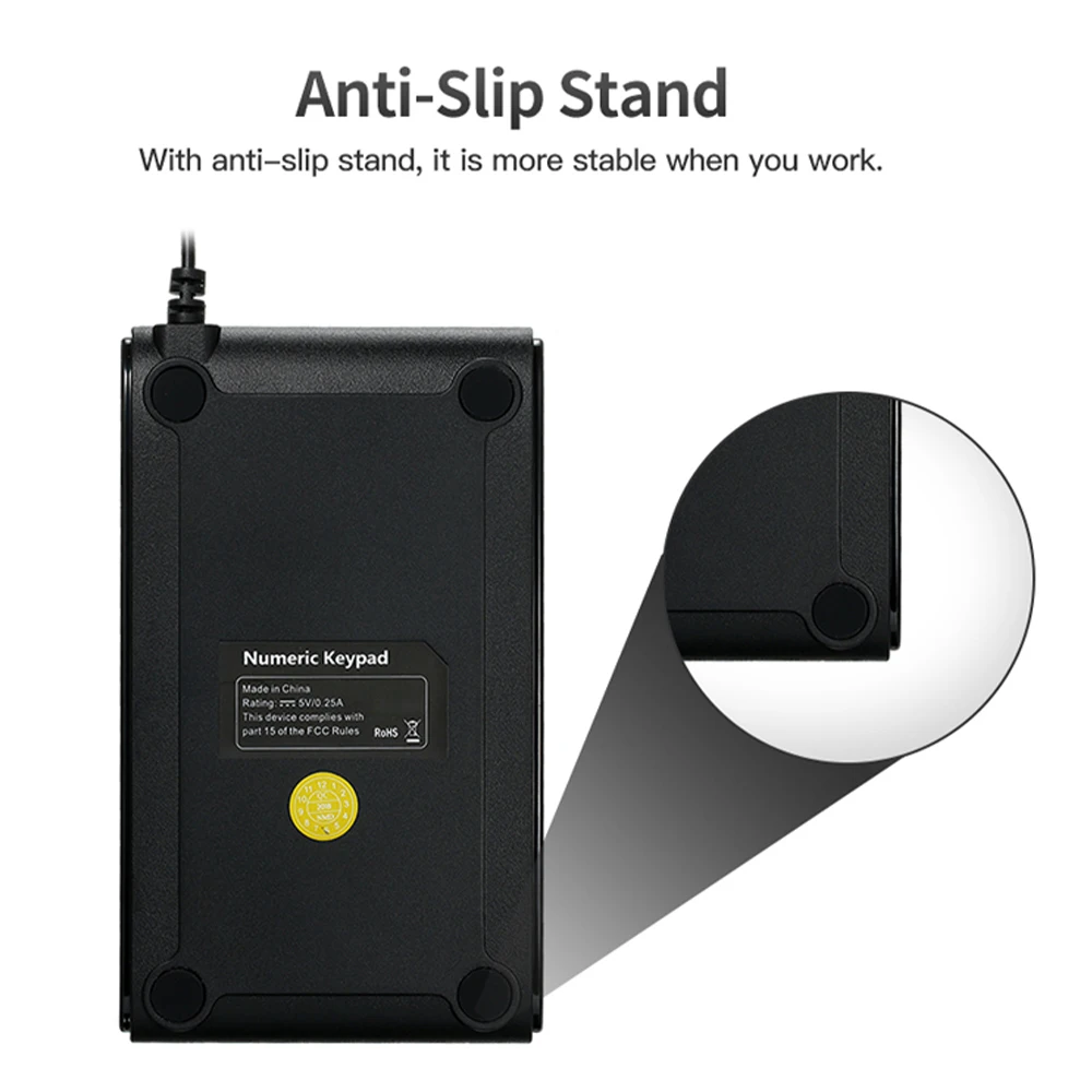 

New USB Mini Numeric Keyboard Wired RGB Backlit Three Light Colors Multifunctional Digital Keys Keyboard for Laptop Computer