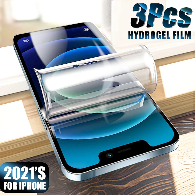 Full Cover Protective Hydrogel Film Screen Protector For iPhone 11 12 Pro Xs Max Curved iPhone 6s 7 8 Plus Xr X Screen Protector
