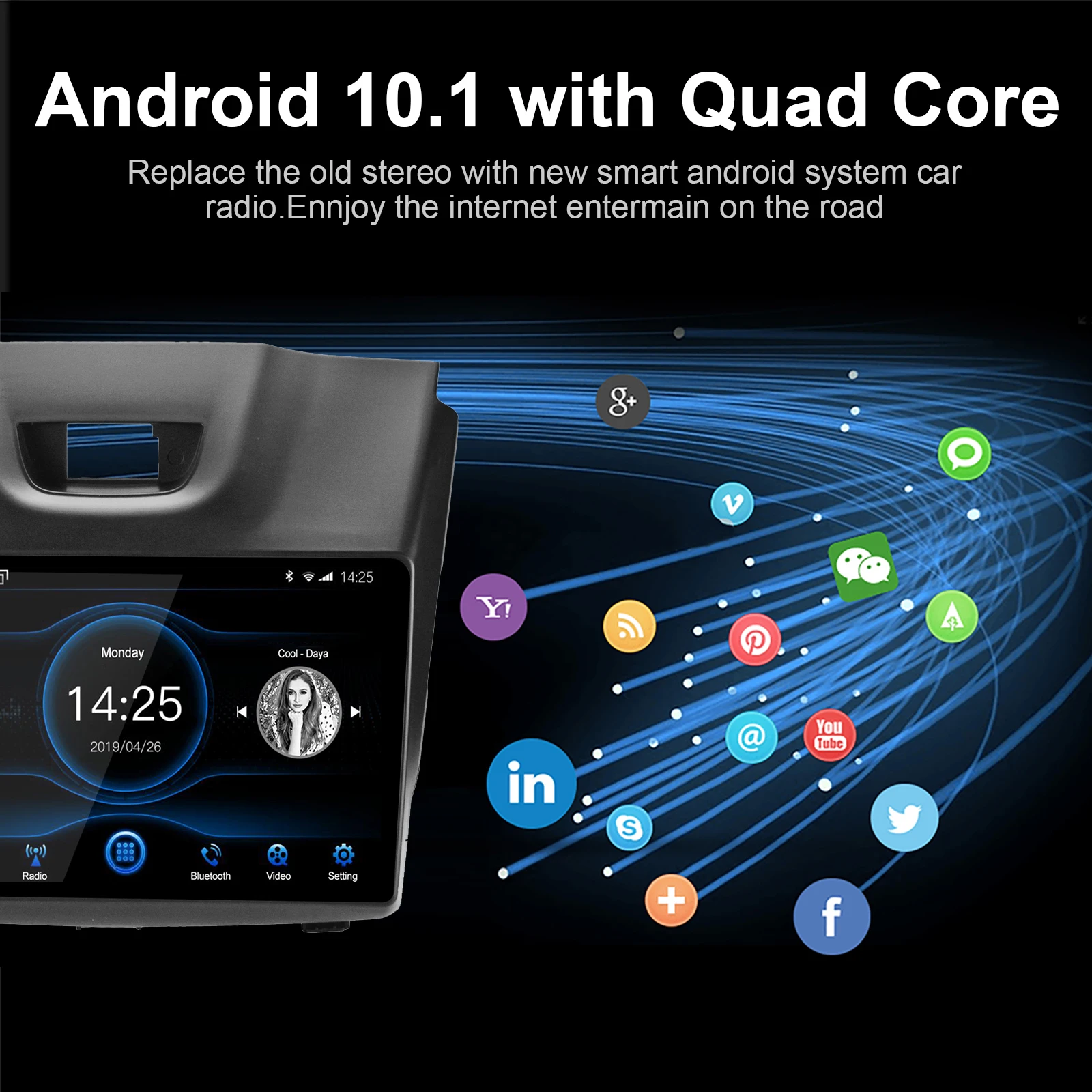 DSP андроид 10 Автомобильная магнитола для Isuzu D MAX 2012 2018 IPS Экран 2 ГБ + 16 RDS GPS Navi MirrorLink