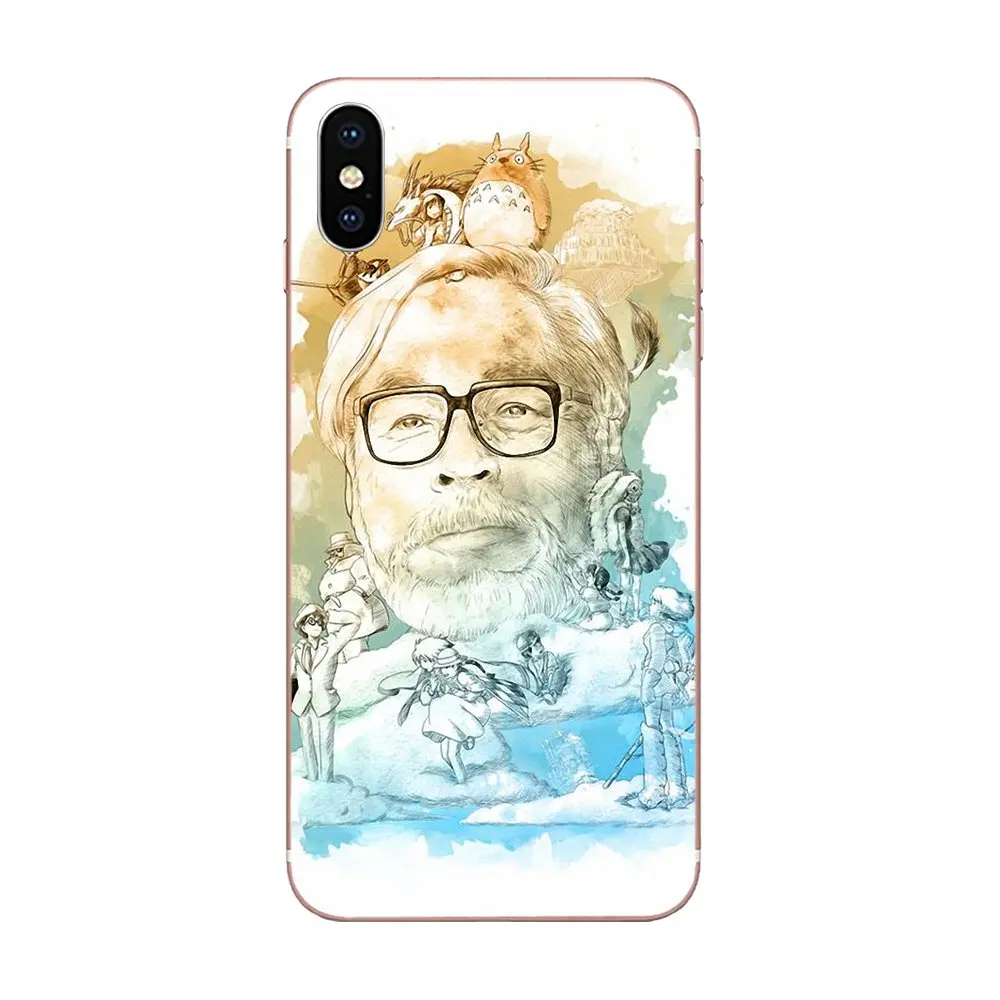 Стильный чехол из ТПУ Hayao Miyazaki портретное искусство для samsung Galaxy Note 5 8 9 S3 S4 S5 S6 S7 S8 S9