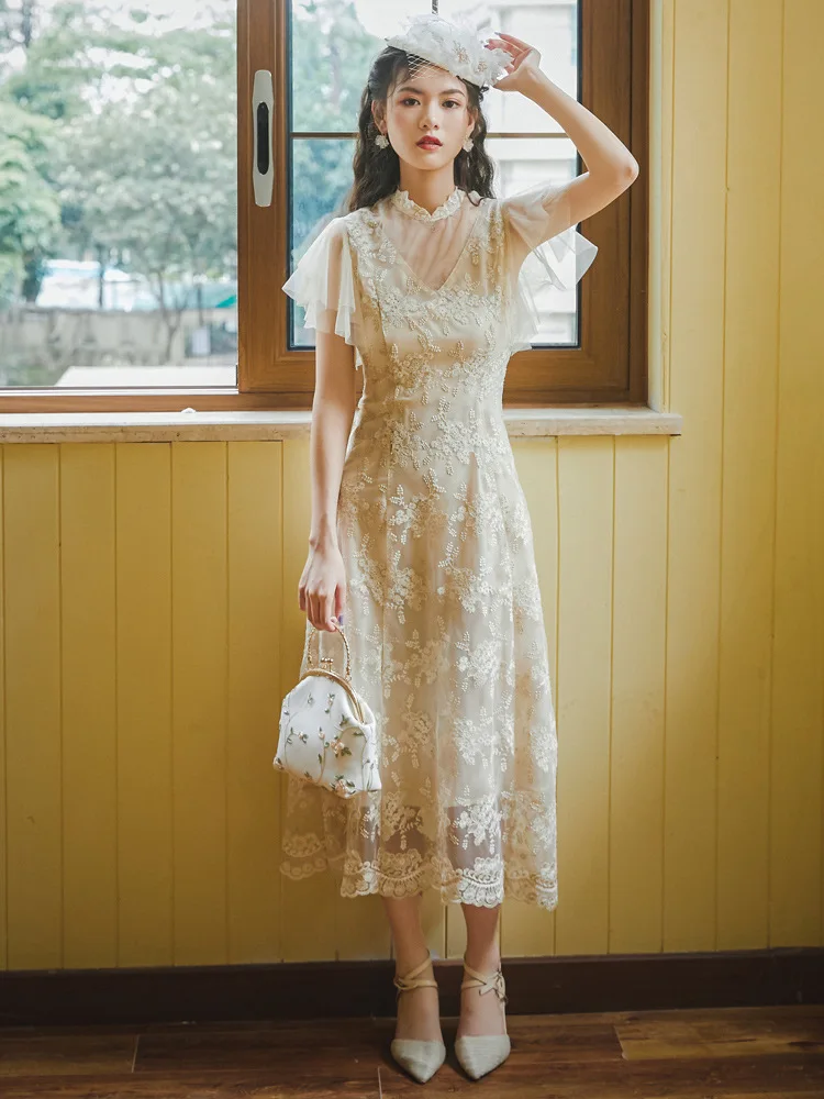 

2020 new fashion women's clothing Vintage dresses Short dress