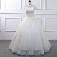 gorgeous sexy wedding dress off shoulder sweetheart net applique ruche paillette lace up bridal ball gown
