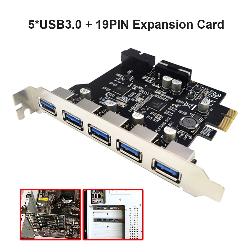 usb 30 карта расширения pci e 5 порты hub а