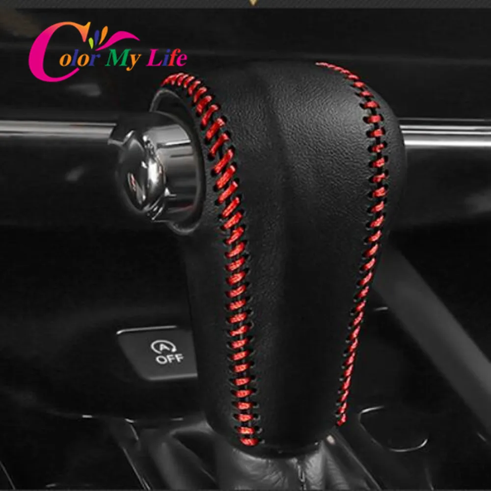 

Ошейники для автомобиля Color My Life кожаные для Honda HRV HR-V Vezel 2014 - 2020 AT защитный чехол для рукоятки рычага переключения передач аксессуары