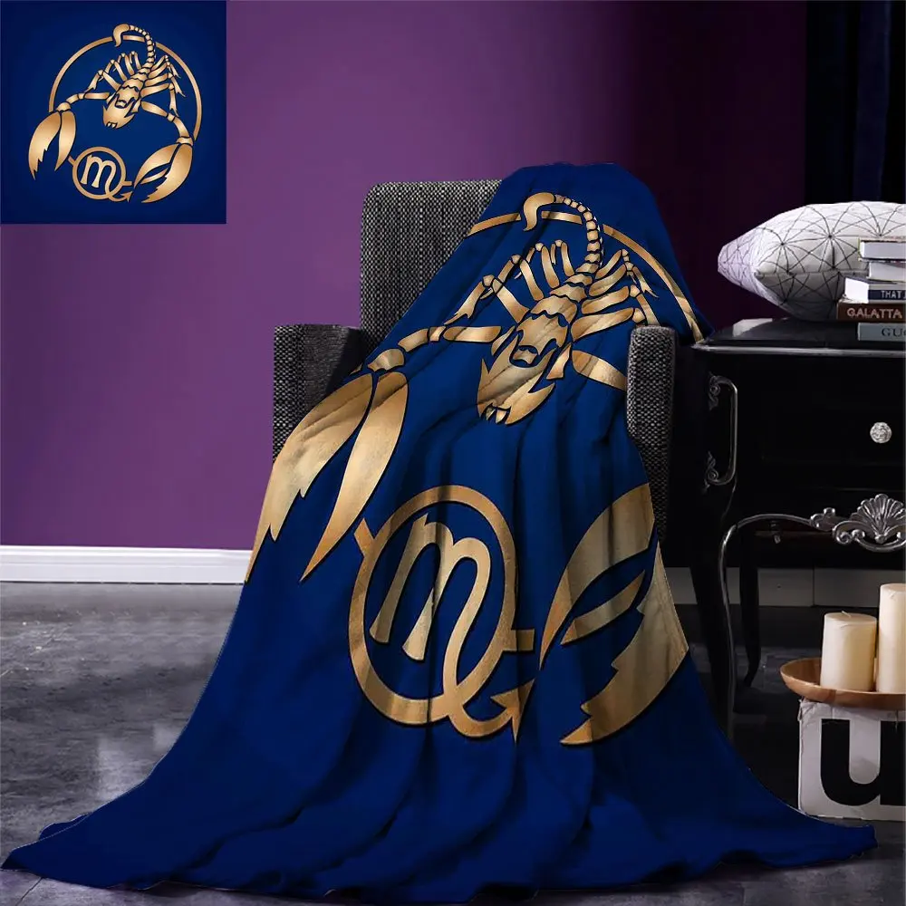 Теплое одеяло со знаком Зодиака Скорпион диванная накидка с символом зодиака на