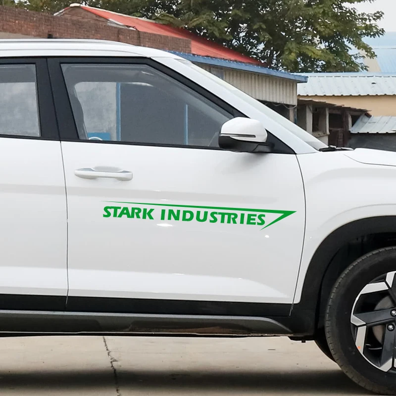 2 шт. автомобиль Стикеры 10*70 см Старк Industries кузова автомобиля в полоску s виниловые
