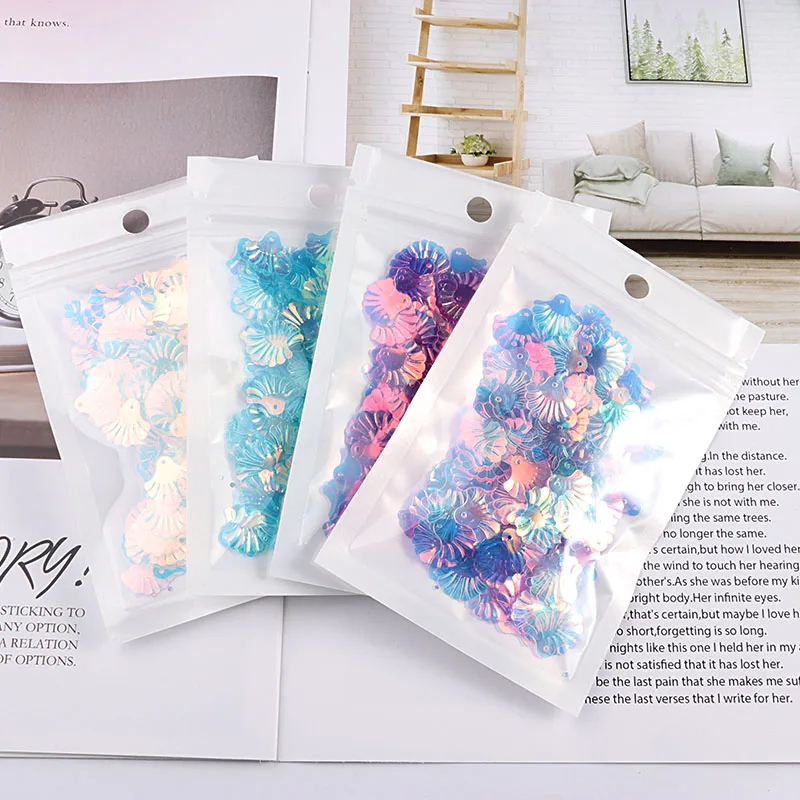 15 мм гребешок оболочки пайетки для рукоделия корпус вентилятора форма блестки