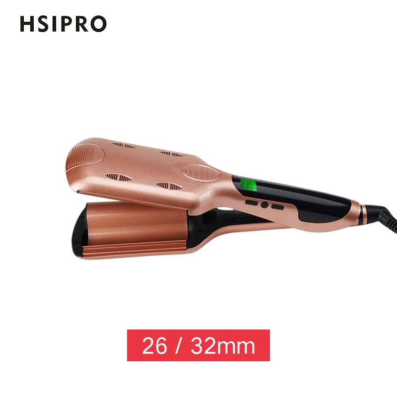 HSIPRO 26/32 мм Диаметр бигуди для волос с уникальными тремя трубками керамическое