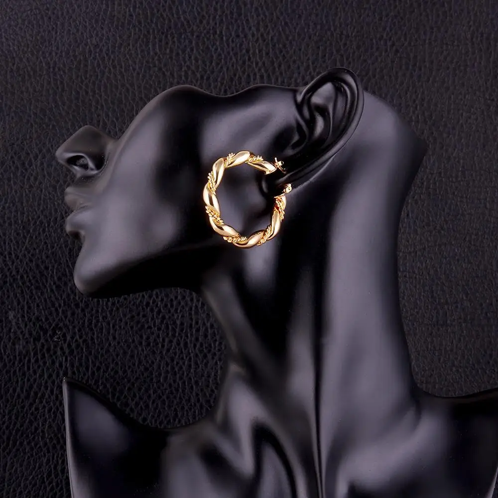 

Fashion Gold Round Earrings E028-a Earrings for Women Hoop Earrings Ear Rings Korean Earrings Hoop Earrings for Women