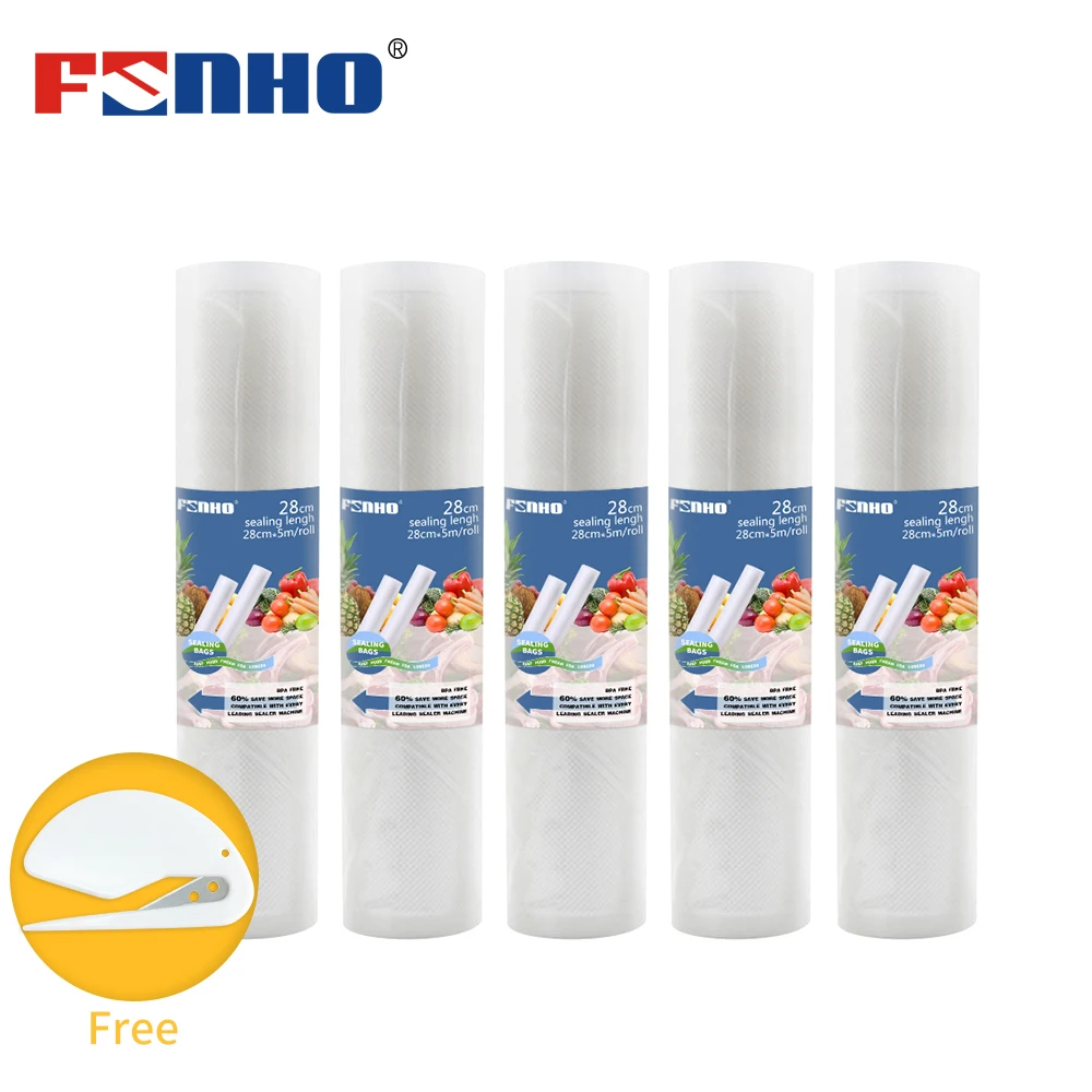 Вакуумные Упаковочные пакеты FUNHO для пищевых продуктов 5 рулонных пакетов