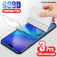 3pcs screen protector hydrogel p20 p30 pro p40 p smart 2021 protective for honor 10 lite 9 8x 9x film