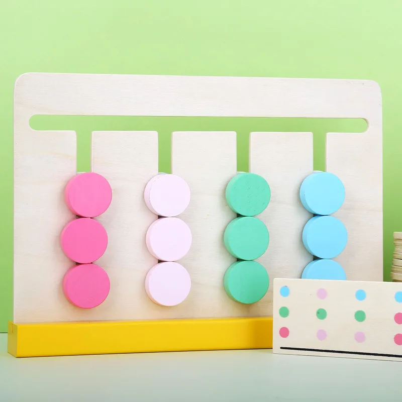 Фото Early Education Children's Mental Intelligence Game Thinking Training Puzzle Color Matching Board Early Education Children's Mental Intelligence Game Thinking Training Puzzle Color Matching Board