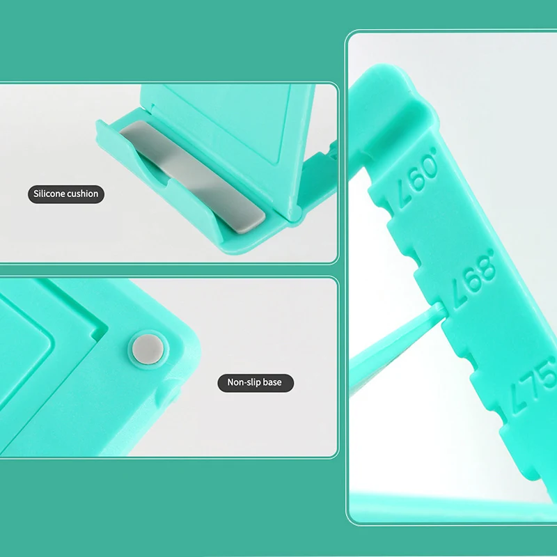 foldable candy color mobile phone accessories portable mini desktop stand table phone holder for iphone 12 samsung xiaomi huawei free global shipping