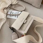 Маленькая женская сумка 2021 новая Корейская версия маленькая квадратная сумка с широким ремнем через плечо модная сумка-мессенджер через плечо Joker