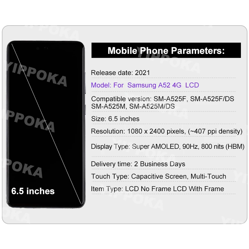 Pantalla t&aacute;ctil LCD de 6,21 pulgadas para Huawei P Smart 2019, digitalizador de pantalla t&aacute;ctil para Huawei LCD POT-LX1 LX3, piezas de repuesto-1