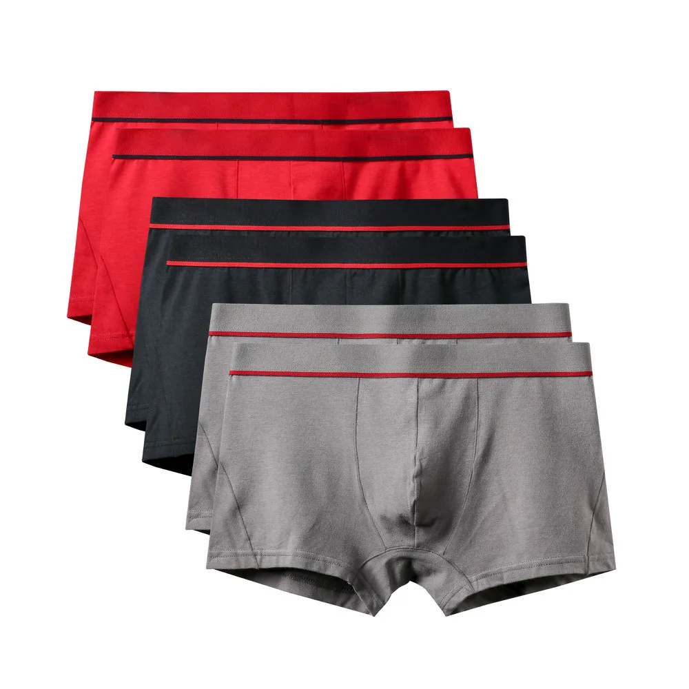 6Pcs A0582 Mix A34 6 шт./лот, новинка, высокое качество, Mr трусы, модные, сексуальные, брендовые, U выпуклые трусы, мужские, размера плюс, боксеры, шорты, большой размер, нижнее белье - Цвет: 6Pcs A0582 Mix A34