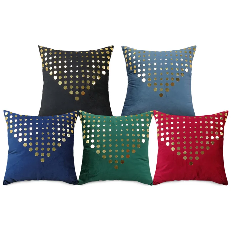 Декоративная наволочка в горошек Fuwatacchi наволочки из бархатной ткани с золотой