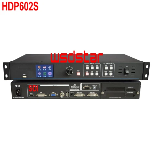 HDP602S USB &amp SDI светодиодный видео процессор Вход USB/SDI/HDMI/DVI/VGA/CVBS 1920*1200 экран в аренду