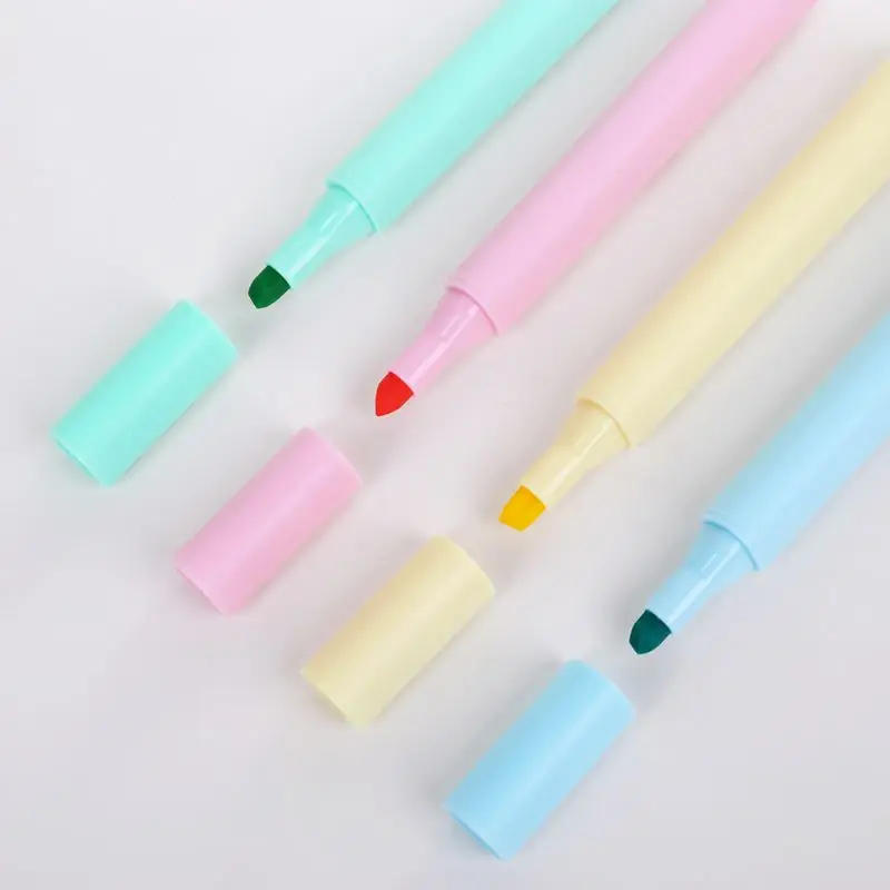 

8pcs/set Creative Fluorescent Pen Highlighter Pencil Candy Color Drawing Marker Q1JC