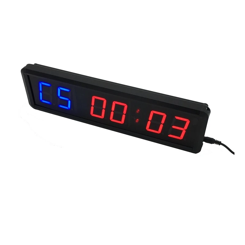 Training Electronics Interval Timer Segment Stopwatch Interval Chronograph for GYM trainings LED Interval Workout Timer