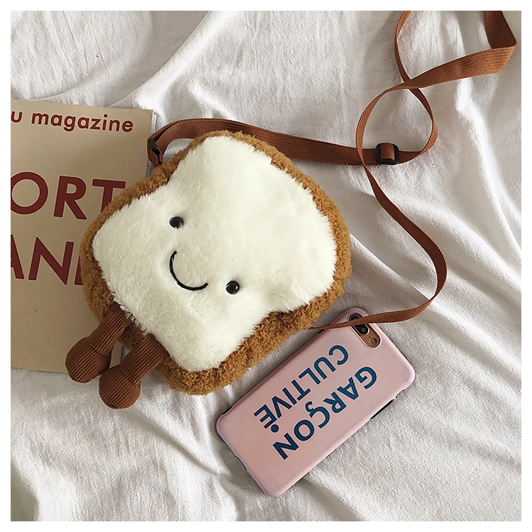 Small Crossbody Shoulder Bags For Girls Cute Cartoon Toast Toy Fruit Shape Avocado Wallet Designer Clear Purse And Handbags