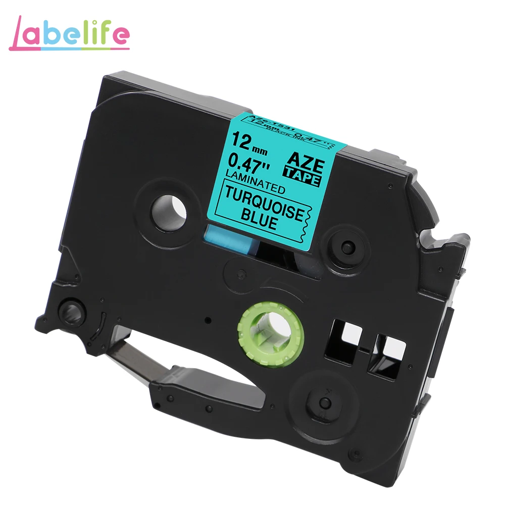 AZe-T531 Labelife tze231 лента 1 шт. совместимый Brother PTouch для PT-D210 принтер этикеток 12 мм TZe 231 431 TZe TZ231 TZe-231 производитель этикеток - Цвет: AZe-T531