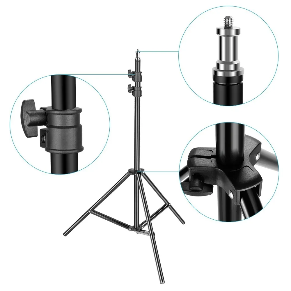 Zayex 2 м фотостудия для кольцевой фотостудии с винтовыми штативами 1/4