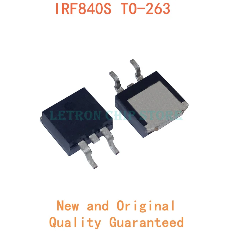 

10PCS IRF840STRLPBF TO-263 IRF840S TO263 F840S IRF840 D2PAK 8A 500V SMD MOSFET new and original IC Chipset