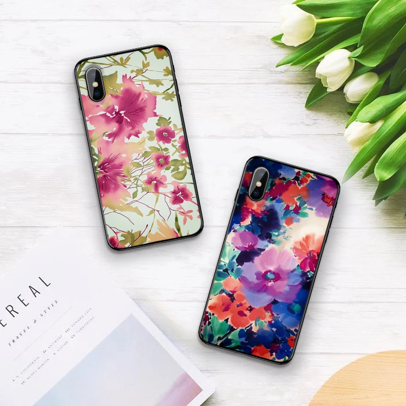 Для Xiaomi Redmi 7A K20 pro 6 Plus Note 5 8 роза цветы Pro 7 4X 5A 16G 32G GO чехол Крышка | Мобильные