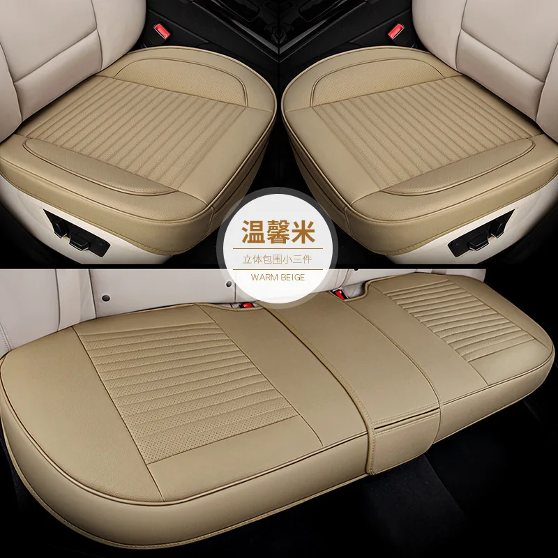 Miglior Quattro Stagioni Coprisedili In Pelle PU Automobili Coprisedili Cuscino Per Seggiolino Auto Universale Tappetini Protettivi Accessori Per Auto