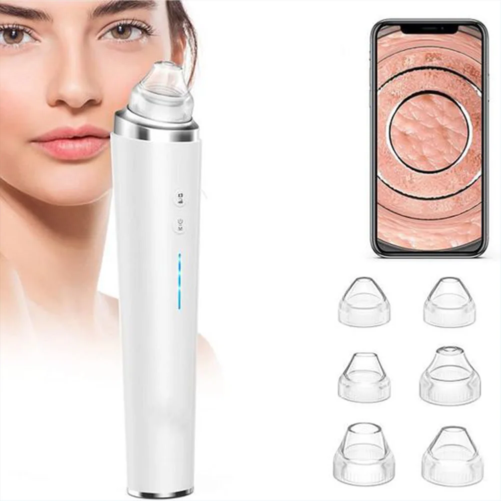 

Blackhead Remover Vacuum Visual Blackhead Extractor 5.0 Megapixels 20X Lens Deep Pore Cleaning Tool with 6 Suction Heads
