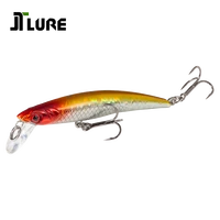 shallow first minnow fishing lures for pike bass perch artificial bait hard plastic swimbait freshwater fishing tackle jtsv70