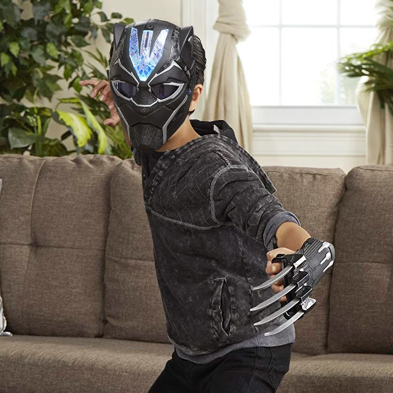 

Hasbro Marvel Avengers Endgame Black Panther Paw Headgear Cosplay Action Figure Anime Toy Kids Gift