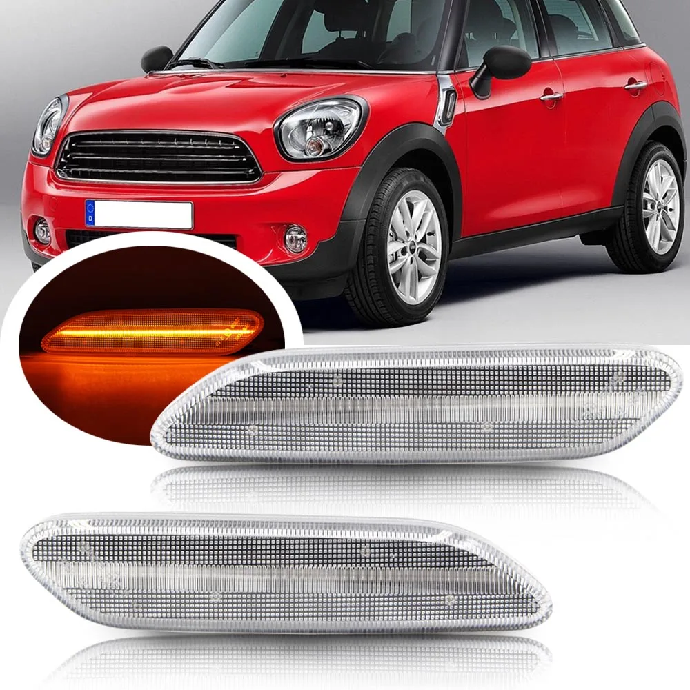 

For Mini Cooper 2011-2016 R60 Countryman R61 Paceman Amber Front For Fender Led Side Marker Light Turn Signal Lamp